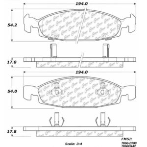 Stop Tech / Power Slot 306.07900 Brake pad set