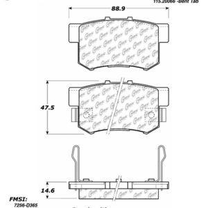 Stop Tech / Power Slot 309.05370 Brake pad set