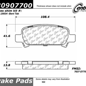 Stop Tech / Power Slot 309.07700 Brake pad set
