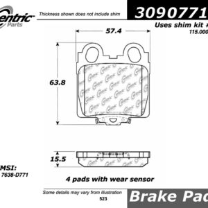 Stop Tech / Power Slot 309.07710 Brake pad set
