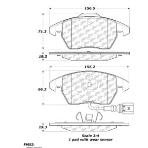Stop Tech / Power Slot 309.11070 Brake pad set