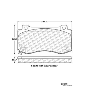 Stop Tech / Power Slot 309.11490 Brake pad set