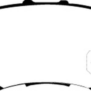 EBC Brakes UD537 Brake pad set