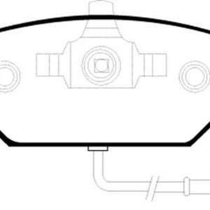 EBC Brakes UD7681 Brake pad set