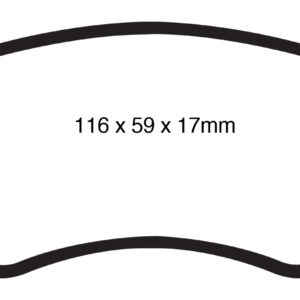 EBC Brakes DP31988C Brake pad set