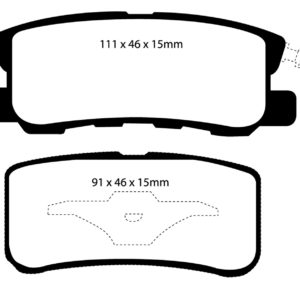 EBC Brakes DP41407R Brake pad set