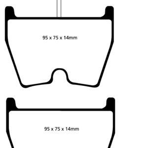 EBC Brakes DP41513R Brake pad set