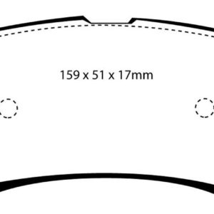 EBC Brakes DP41603R Brake pad set