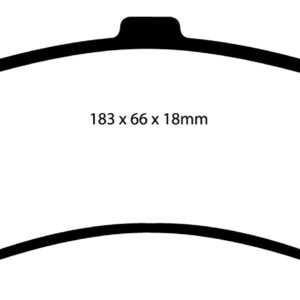 EBC Brakes DP41635R Brake pad set