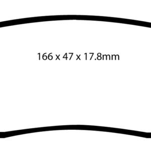 EBC Brakes DP41639R Brake pad set