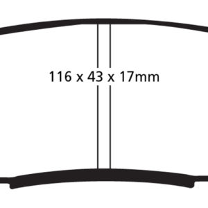 EBC Brakes DP41816R Brake pad set