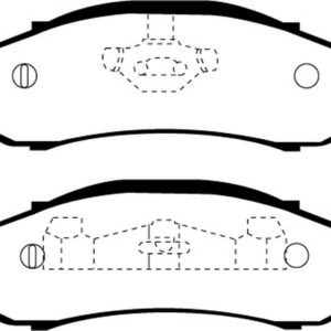EBC Brakes DP61255 Brake pad set