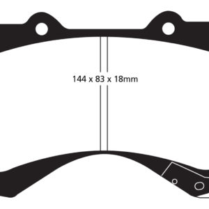 EBC Brakes DP71815 Brake pad set