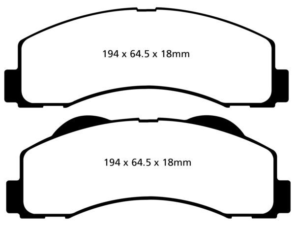 EBC Brakes DP71855 Brake pad set