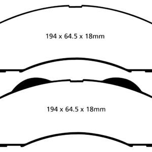 EBC Brakes DP71855 Brake pad set