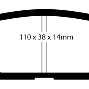 EBC Brakes UD1114 Brake pad set